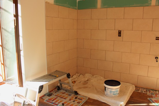 Tiling almost finished